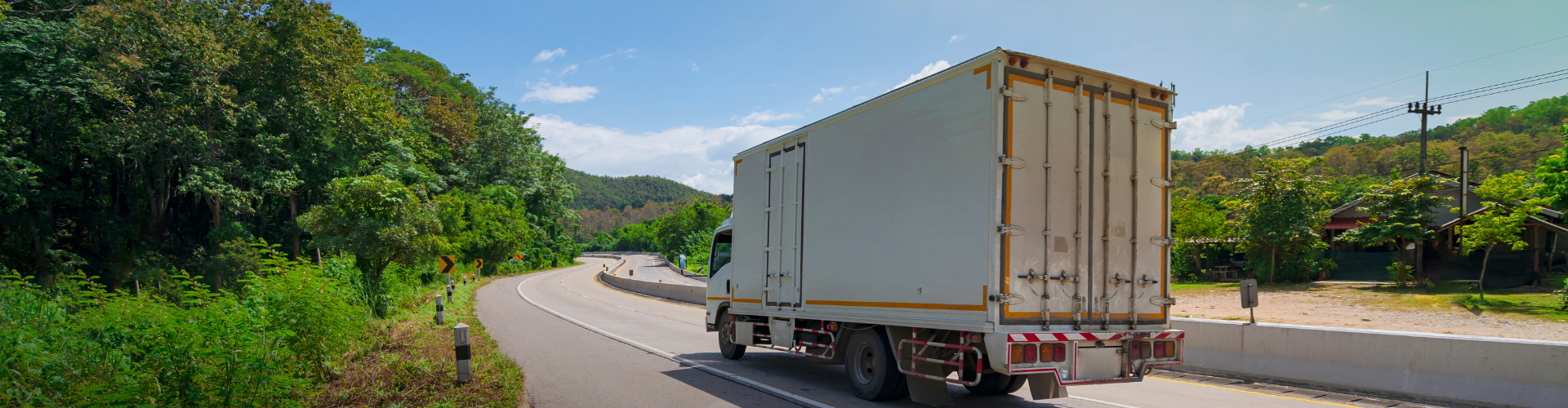 A truck on the road.