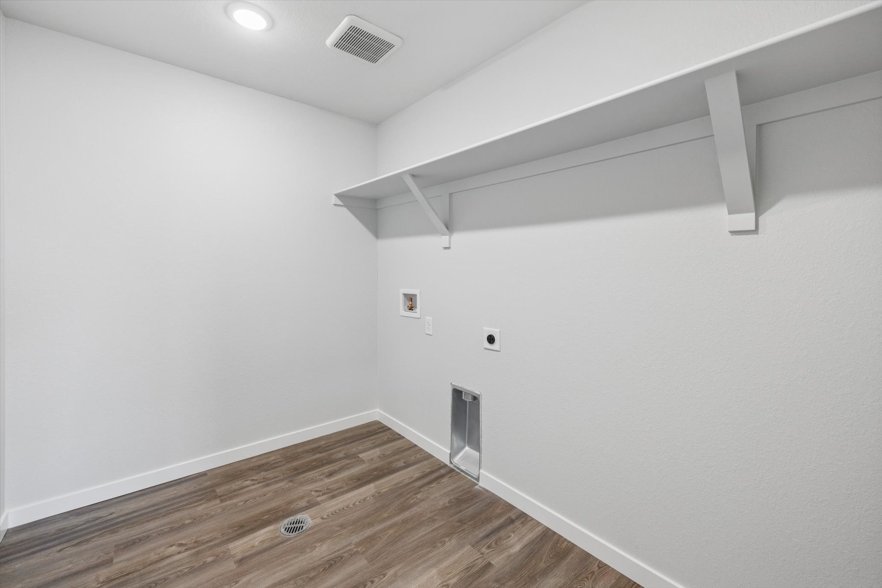 A room with white walls.