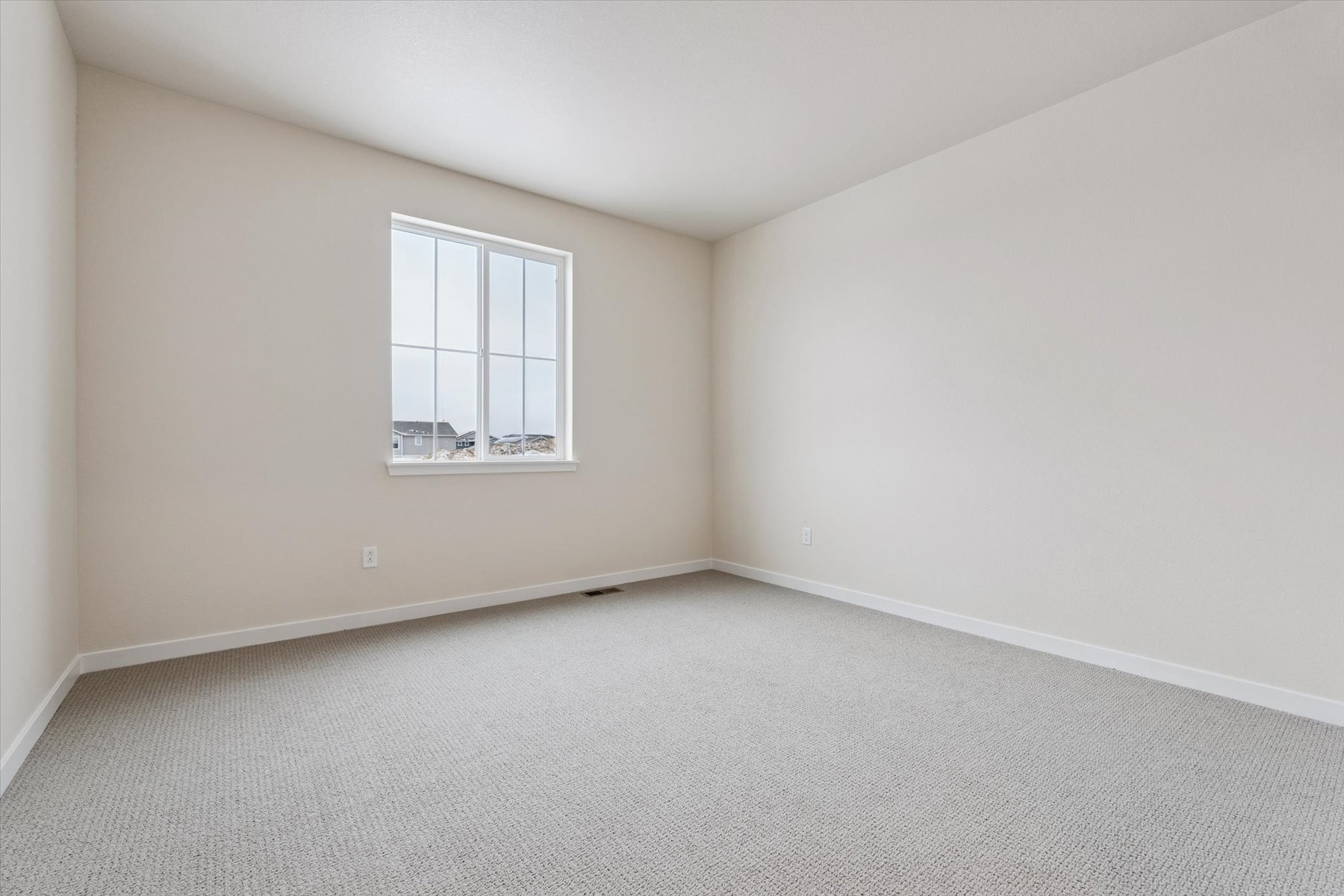 A room with a window.