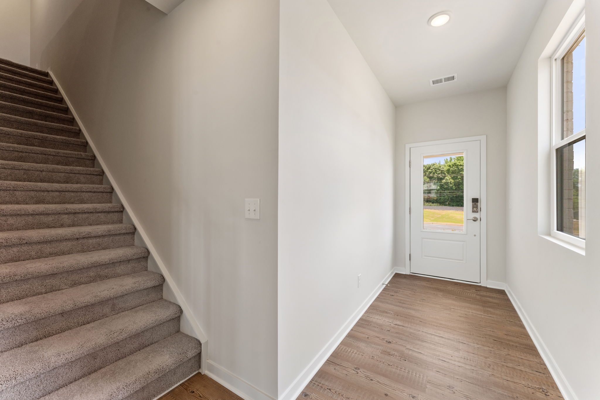 A staircase in a house.