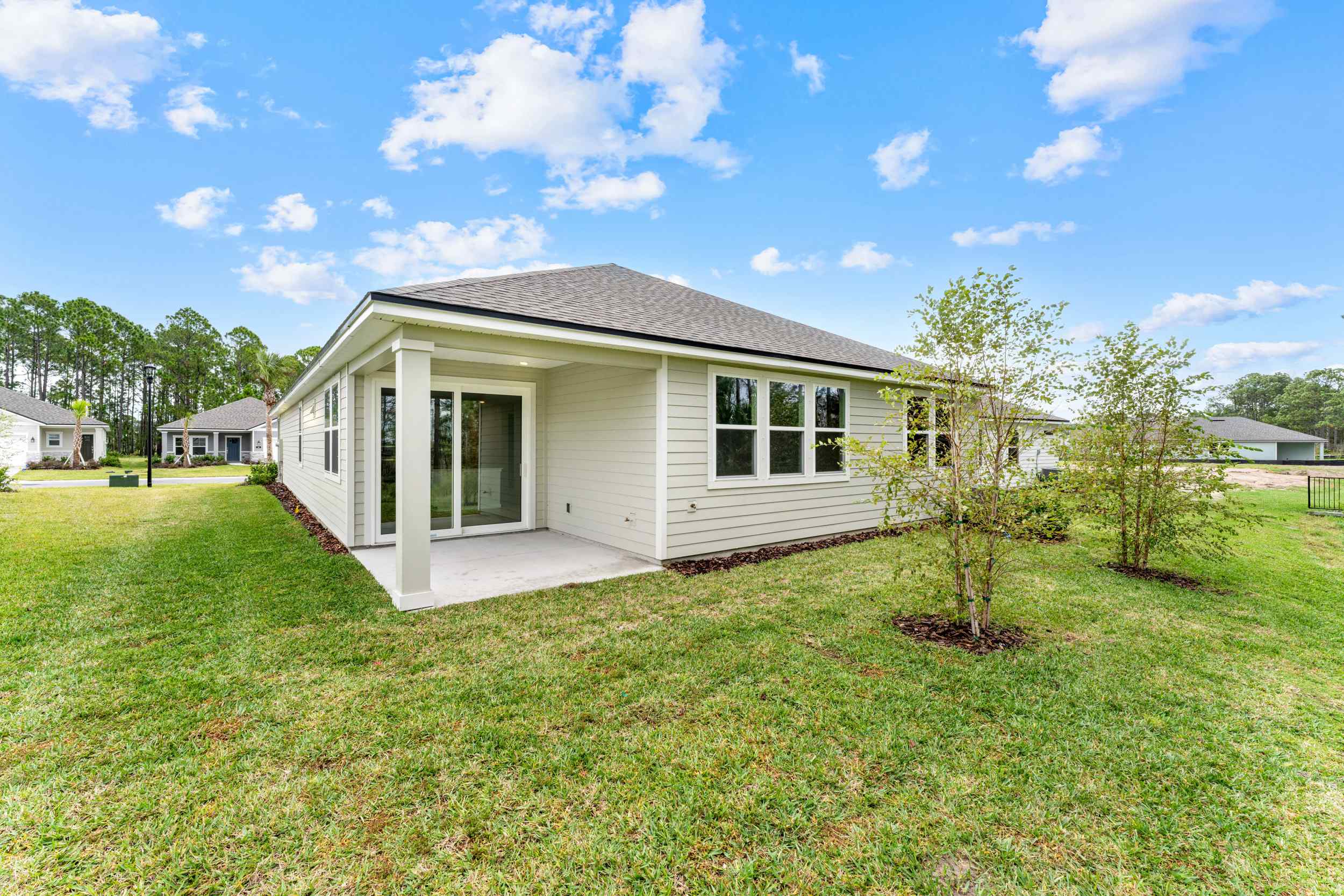 Lot 21 Rear Exterior with Covered Patio at Reserve East in Flagler Beach