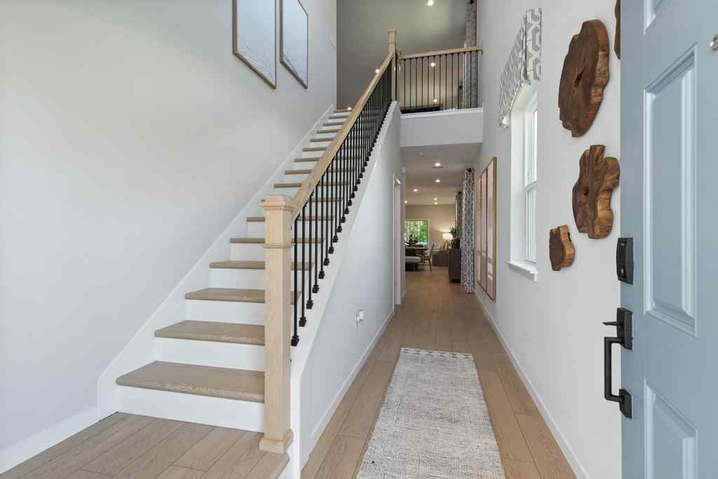 A staircase in a house.