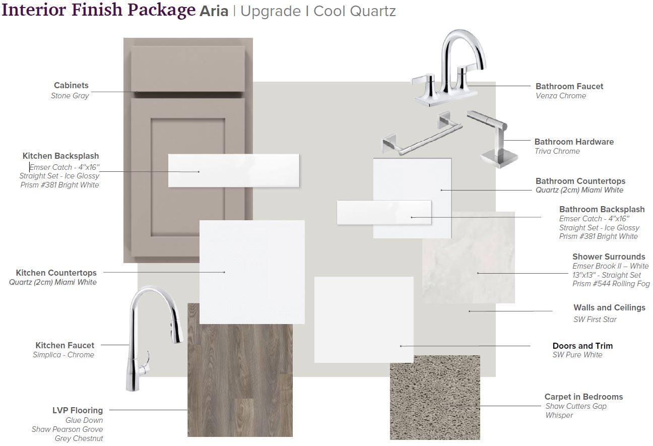 SA Interior Packages Aria Upgrade - Cool - Gray Cab - Quartz Miami White