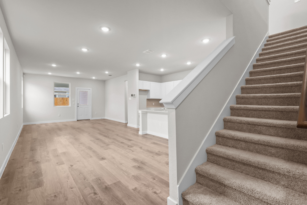 A large empty house.
