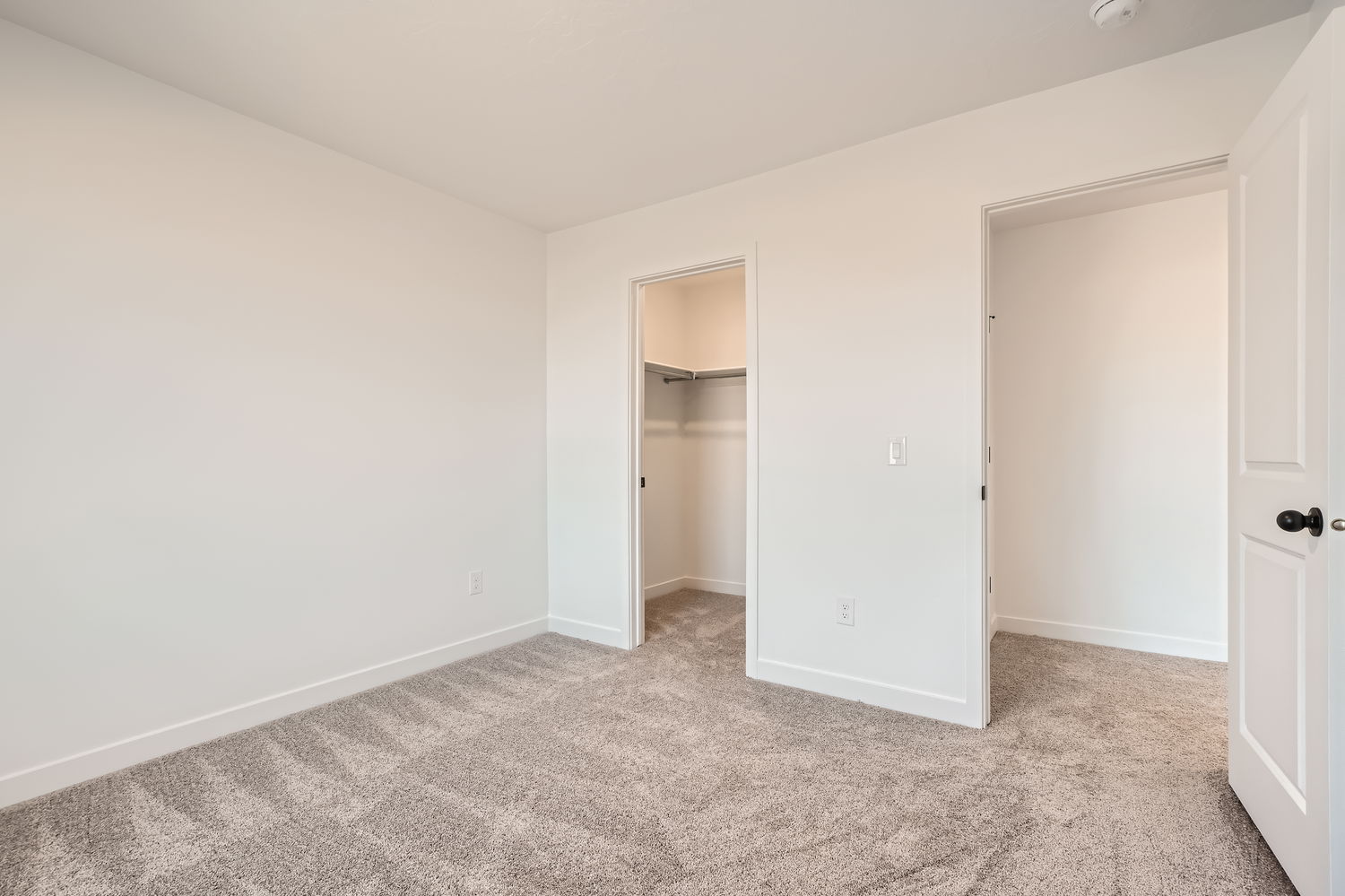 A room with white walls.